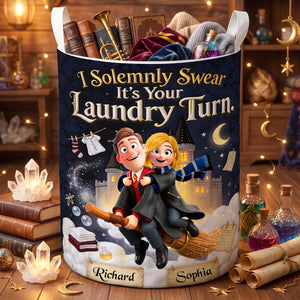 Eternal Affection Quilted Laundry Basket - Personalized Gifts For Couples 01toqn020726