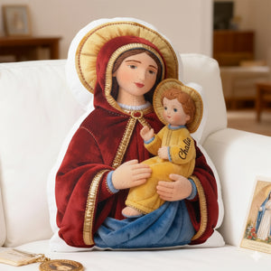 Blessed Virgin Mary Faith Pillow  - Personalized Gifts For Christian 04OHLU221225