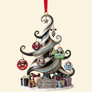 Whimsical Family Christmas Tree Ornament - Personalized Christmas Gifts For Family 04qhtn280826