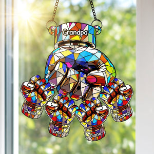 Fist Bump Suncatcher Ornament - Personalized Gifts For Grandpa 06tgqn110825 - Ornament - GoDuckee