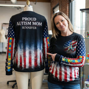 Proud Autism Parent - 250th Of The USA - Personalized Gifts 06toqn040226