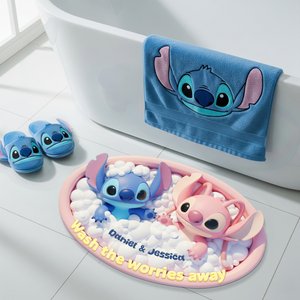 Tropical Alien Couple Doormat - Personalized Gifts For Couple 04PLU140825