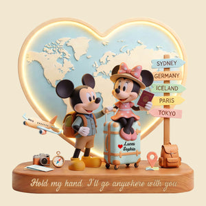 Wherever With You Acrylic Plaque - Personalized Gifts For Couples 05PATN100226-Homacus