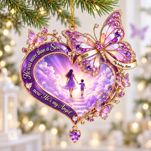 Walking Together In Heaven Acrylic Ornament - Personalized Memorial Gift 03QHQN101026