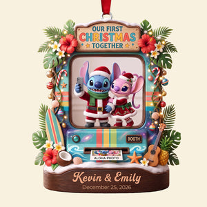 Our First Christmas Together Ornament - Personalized Gifts For Couple 05tota010826
