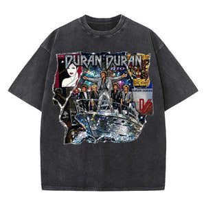 New Wave Duran Duran Washed T-shirt, Personalized Gifts For Music Lovers 06qhqn050826