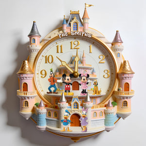 Lovely Hanging Wall Clock - Personalized Gifts For Family 02natn241225