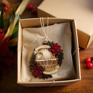 Starlit Love Ornament - Personalized Christmas Gift For Couples 02PALU251025