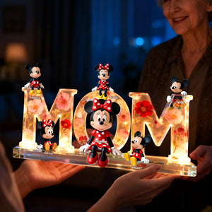 Adorable Mom And Kids Light Box – Personalized Gifts For Mom 05nalu260226-Homacus
