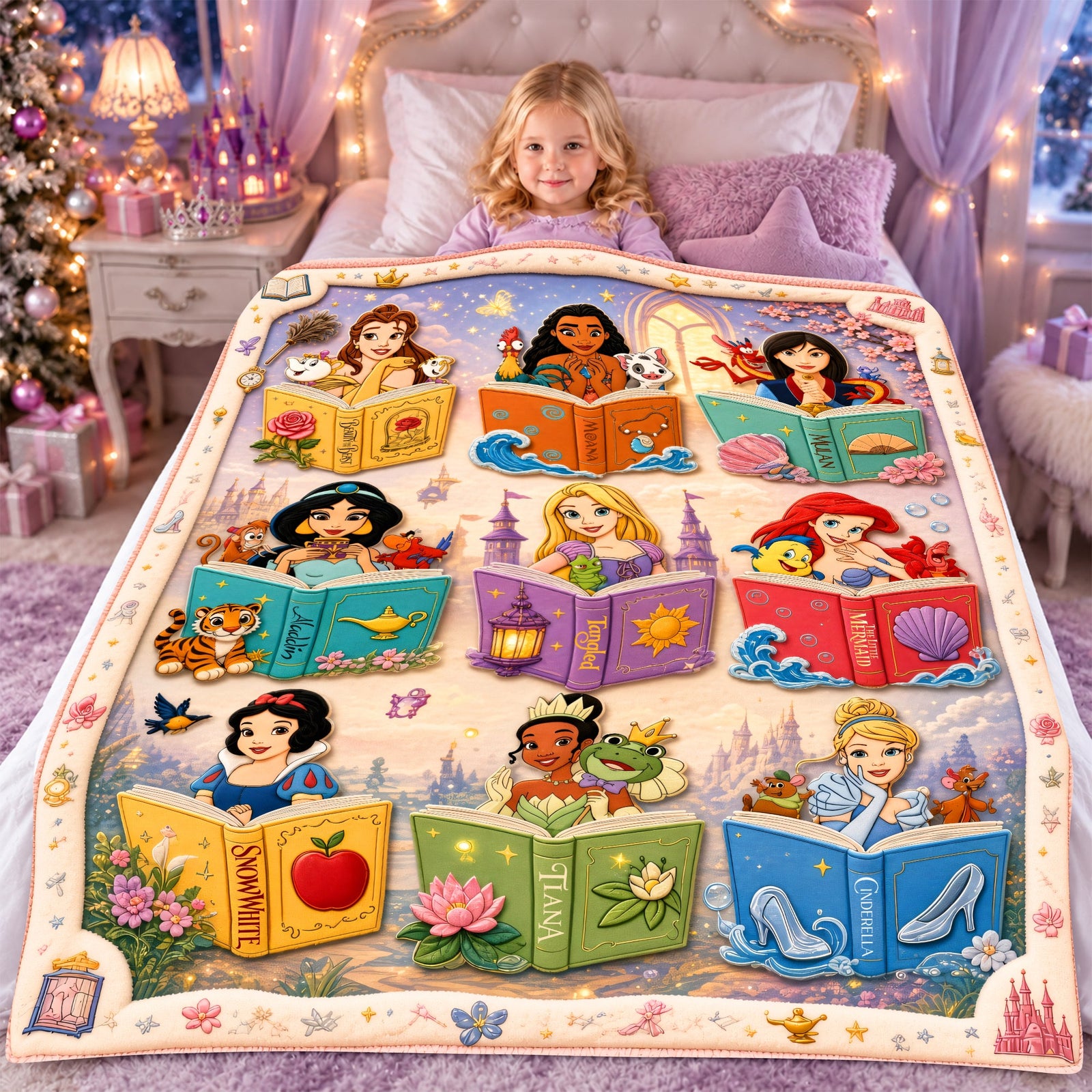 Magical Storybook Blanket - Personalized Gifts For Kid 04naqn061026