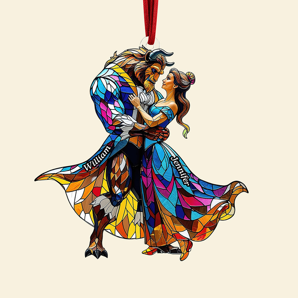 Fairy Tale Couple Christmas Ornament - Personalized Gifts For Couple 02tgqn110925
