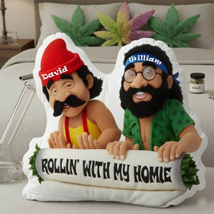 Stoners Comedy Duo Pillow  - Personalized Gifts For Friends 03TOLU181125
