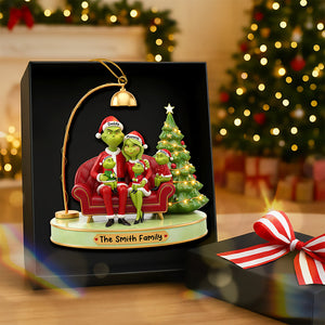 Funny Green Family Christmas Ornament - Personalized Gifts For Family 01ohqn251025