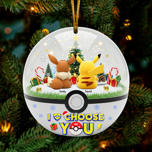 Cartoon Couple Christmas Ornament - Personalized Gifts For Couple 02ohqn090825