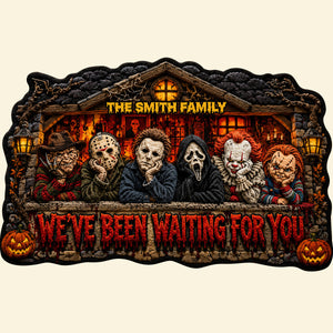 Waiting Pals Spooky Doormat, Personalized Gifts For Halloween 01qhtn100826