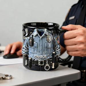 Proud Officer Coffee Mug – Personalized Gift for Police Officers 01PALU170126