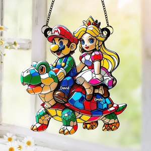 Personalized Gifts For Couple Suncatcher Ornament, Game Fans 01TGPU100725
