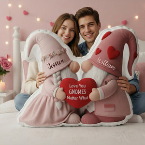 Sweet Gnome Romance Couples Pillow - Personalized Gifts For Couples 07HYLU261125
