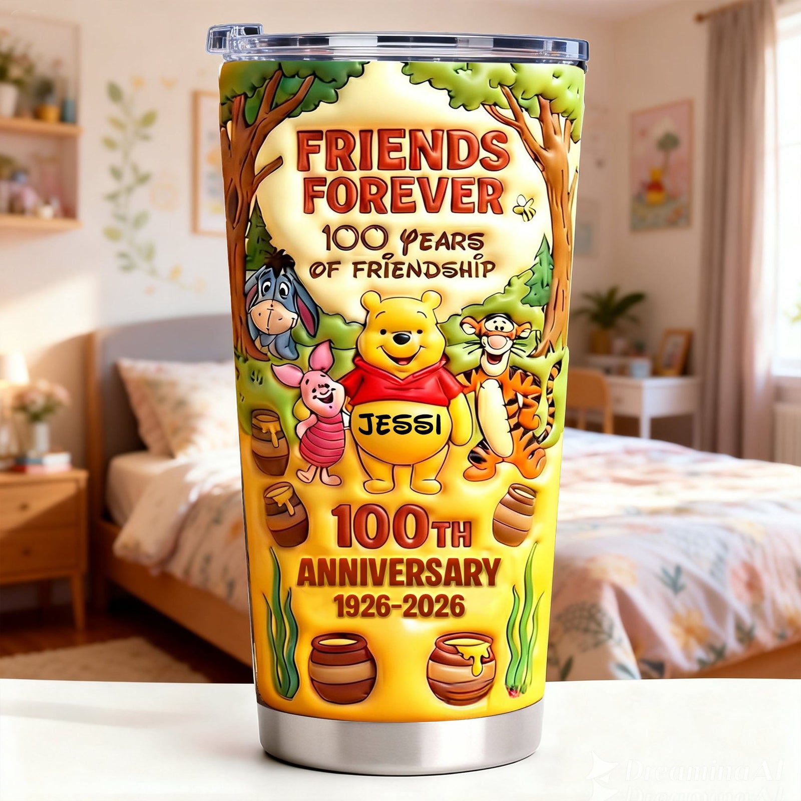 A Century Of Friendship Tumbler - Personalized Anniversary Gift 04TGLU170126