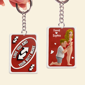 Personalized Funny Gifts For Couple Keychain 07natn181225 Valentine Gifts