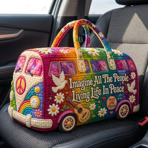 Hippie Quilted Duffle Bag - Personalized Gifts 04natn300626