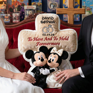Romantic Wedding Couple Pillow - Personalized Anniversary Gift For Couple 04NALU231225
