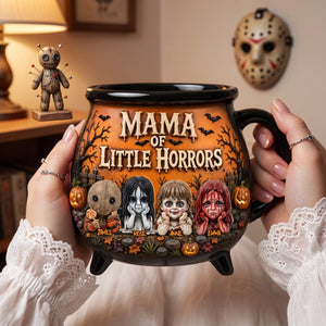 Mama’s Creepy Crew Cauldron Mug - Personalized Halloween Gifts 02tylu200826