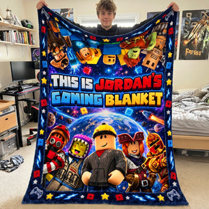Cozy Block Holidays Blanket - Personalized Christmas Gifts 02NATN131026