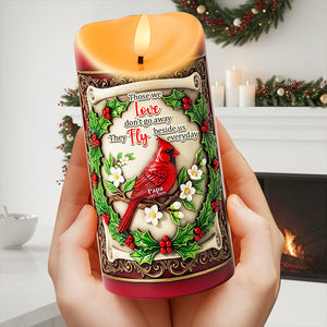Fly Beside Us Cardinal LED Candle - Personalized Christmas Gifts For Loved Ones 01TOLU080925-Homacus