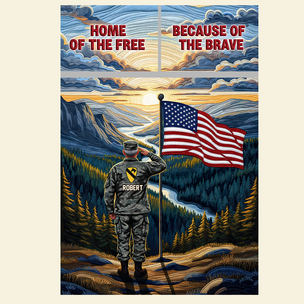 Military Quilt Bedding Set, Personalized Gifts For Veteran 01pgpu010725