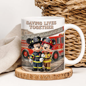Firefighter Couple Coffee Mug - Personalized Gifts For Couple 02toqn190126