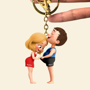 Cheeky Couple Keychain - Personalized Gifts For Couple 02qhqn291025