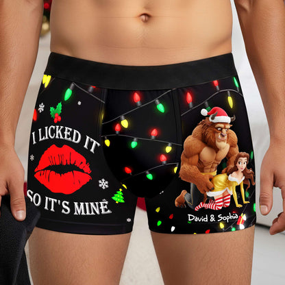 Fun-Loving Couples Christmas Boxers - Personalized Gifts For Him 05NALU160925