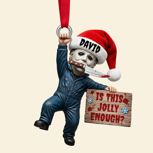 Creepy Jolly Christmas Ornament, Personalized Gifts For Horror Fans 01qhtn150925