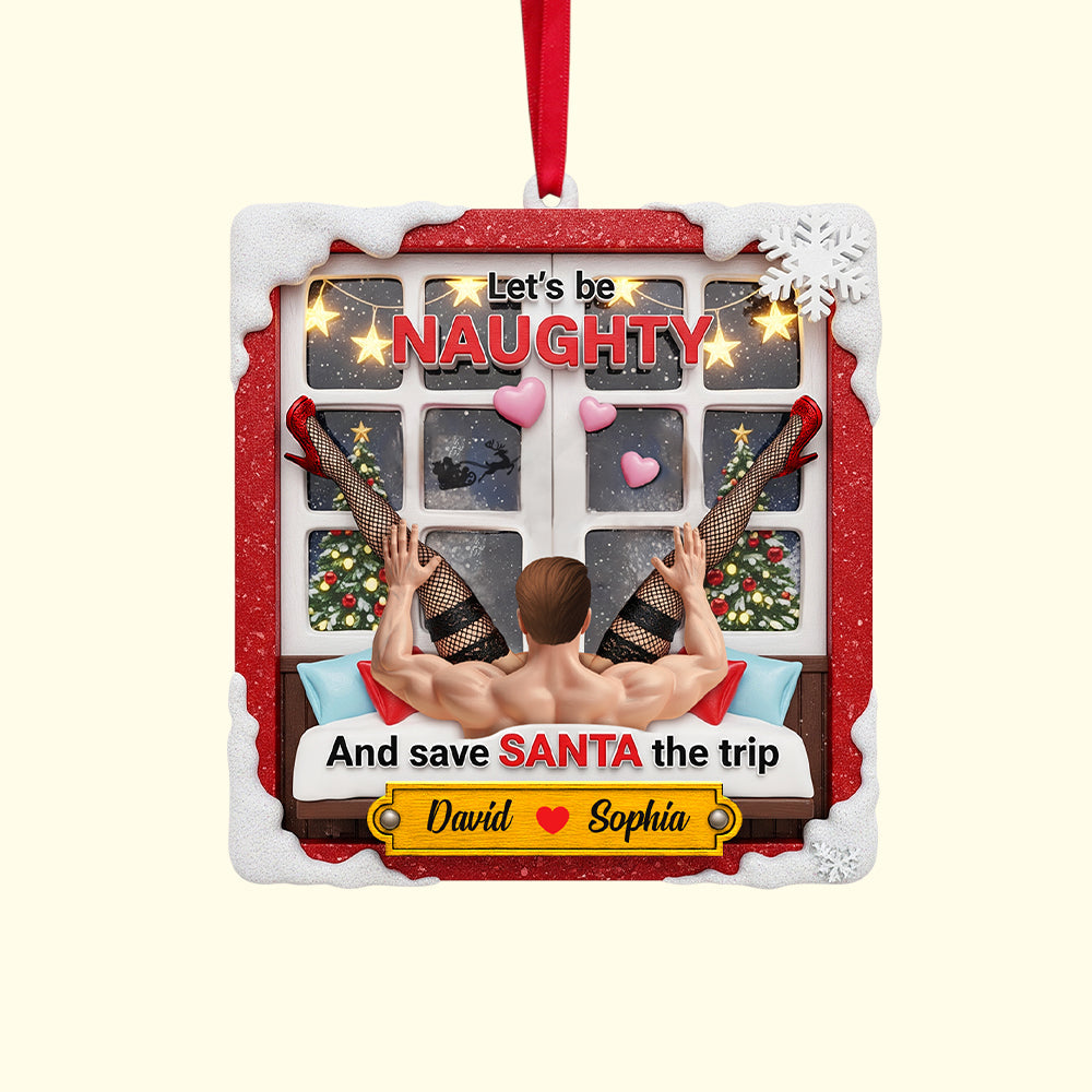 Personalized Funny Gifts For Couple Christmas Ornament 04hutn160925