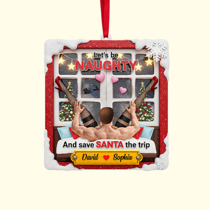 Personalized Funny Gifts For Couple Christmas Ornament 04hutn160925