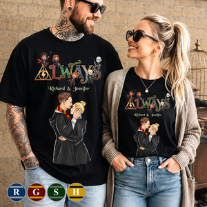 Fantasy Magical Couple Shirt - Personalized Gifts For Couple 02huqn050626