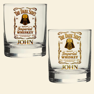 Dark Side Whiskey Glass - Personalized Gifts For Galaxy Lovers 01hyta190825