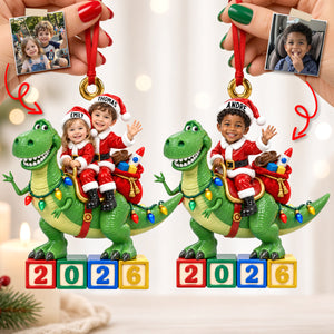 Custom Photo Dinosaur Kid Ornament - Personalized Gifts For Christmas Ornament 02TYDH140926
