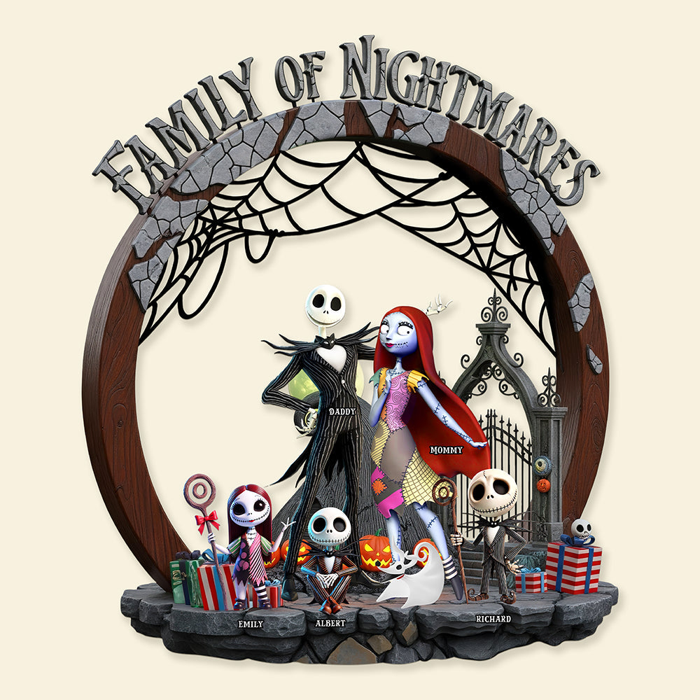 Horror Family Wood Sign - Personalized Halloween Gifts For Family 01ohqn250825