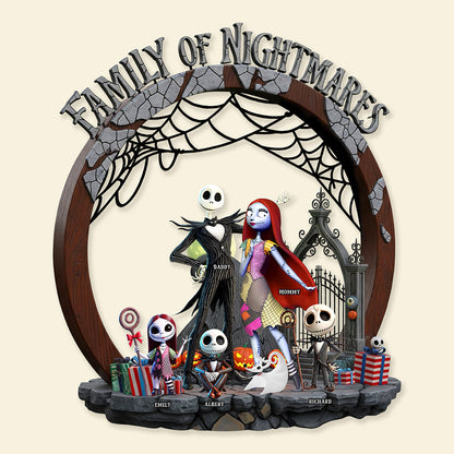 Horror Family Wood Sign - Personalized Halloween Gifts For Family 01ohqn250825