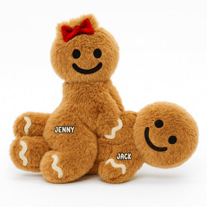 Funny Gingerbread Couple Pillow Personalized  Gifts For Couple 04natn141125