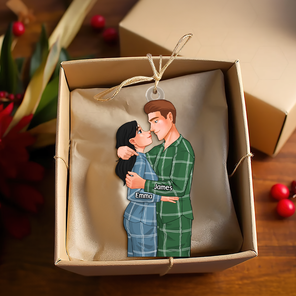 Personalized Gifts For Couple Christmas Ornament 02ACPU111124DA - Ornament - GoDuckee