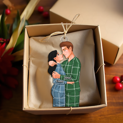 Personalized Gifts For Couple Christmas Ornament 02ACPU111124DA - Ornament - GoDuckee
