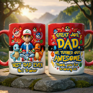 Number One Training Dad Red Accent Mug, Personalized Gifts For Dads 02qhqn140526-Homacus