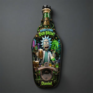 Crazy Scientist Wooden Wall Hanging Bottle Opener - Personalized Gifts 02hadt200726