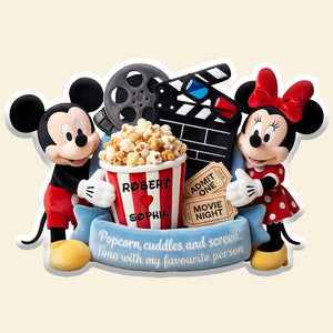 Movie Night Couple Pillow, Personalized Gifts For Couple 02PADT121225