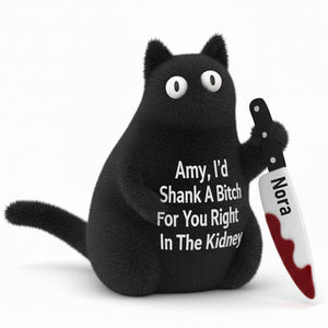 Personalized Funny Gifts For Bestie Black Cat Pillow 01natn191125