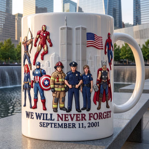 Never Forget Tribute Mug - Personalized Gifts For Patriots 02HAQN230726