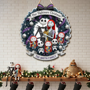 Spooky Family Wood Sign - Personalized Gifts For Family 01HYLU131025